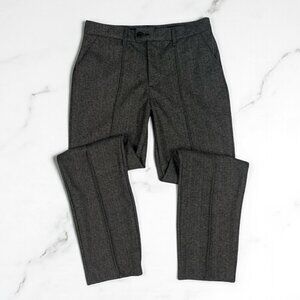 LEE Regular Fit Trousers Dress Pants Size 8 Straight Leg Mid Rise Pintuck Seam